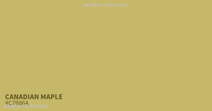 canadian maple color